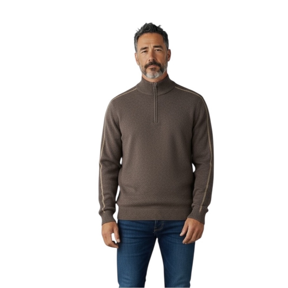 Royal Robbins Wool Quarter Zip Mens Gorpcore Cabincore Sweater